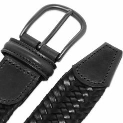 Andersons Anderson's Stretch Woven Leather Belt -Outlet Scarves Store 27 10 2020 JB A2915 PI97 N1 2 1