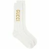 Gucci Logo Sock -Outlet Scarves Store 29 12 2022 AJ 732697 4GAGA 9000 m1 1