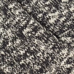 RoToTo Low Gauge Slub Ankle Sock -Outlet Scarves Store 30 03 2022 JC R1054 BLK 2 1