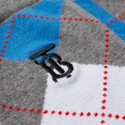 Burberry Cotton Cashmere Argyle Sock -Outlet Scarves Store 30 12 2021 TH 8049622 B1273 2 1