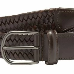 Andersons Anderson's Stretch Woven Leather Belt -Outlet Scarves Store 31 05 2019 anderson s stretchwovenleatherbelt darkbrown a2915 pi97 m1 ja 3